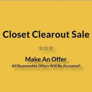 Closet Clearout Sale!